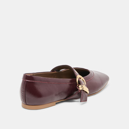 MIKEL PLUM LEATHER
