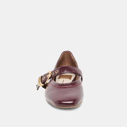 MIKEL PLUM LEATHER