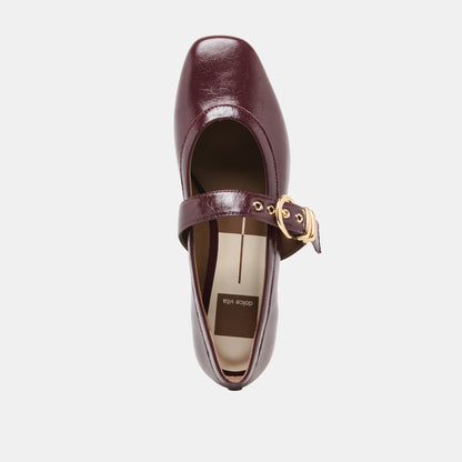 MIKEL PLUM LEATHER
