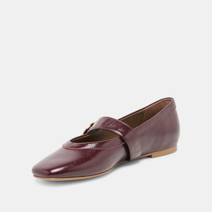 MIKEL PLUM LEATHER