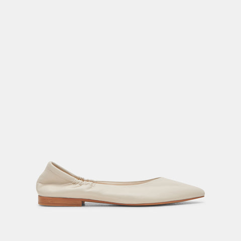 DOLCEVITA NADAV IVORY LEATHER Flats + Loafers