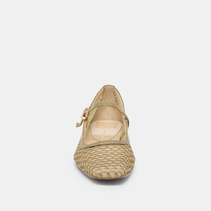 REYES RAFFIA OLIVE TISSÉ