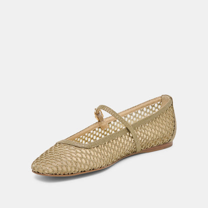 REYES RAFFIA OLIVE TISSÉ