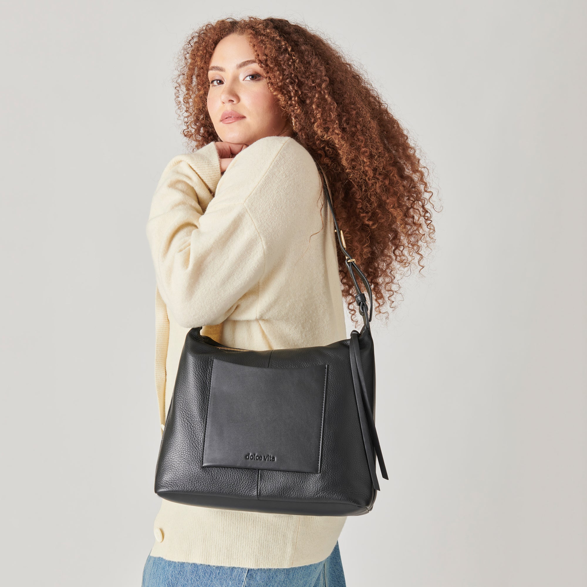 HANA BLACK LEATHER