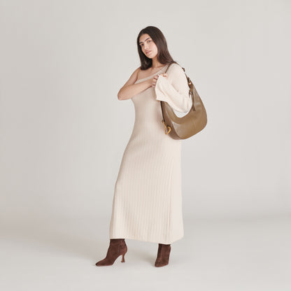 MELANIE CUIR OLIVE