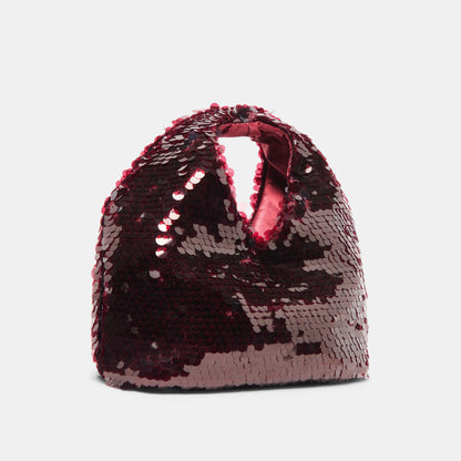 DAHLIA SEQUIN BURGUNDY