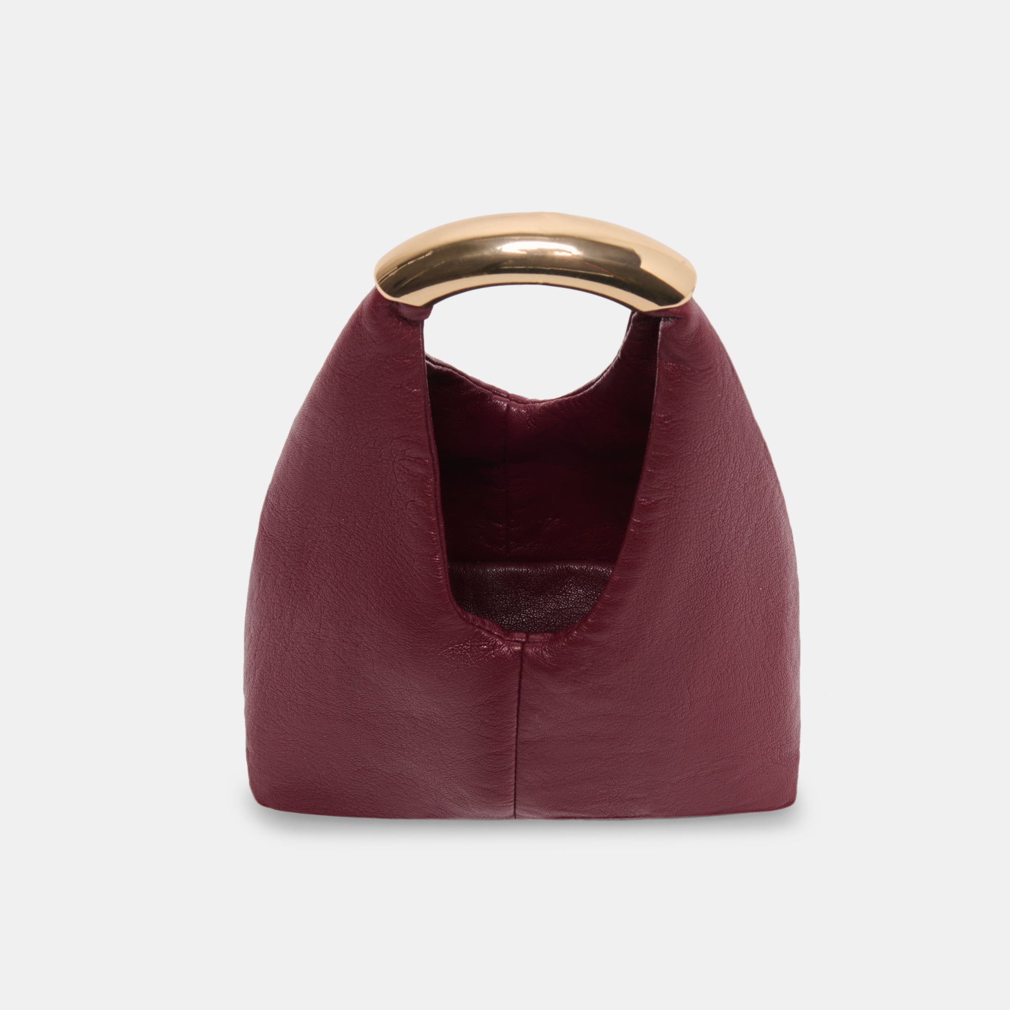 EVELISSE Red Top Handle Hardware Detail Bag | Women's Designer