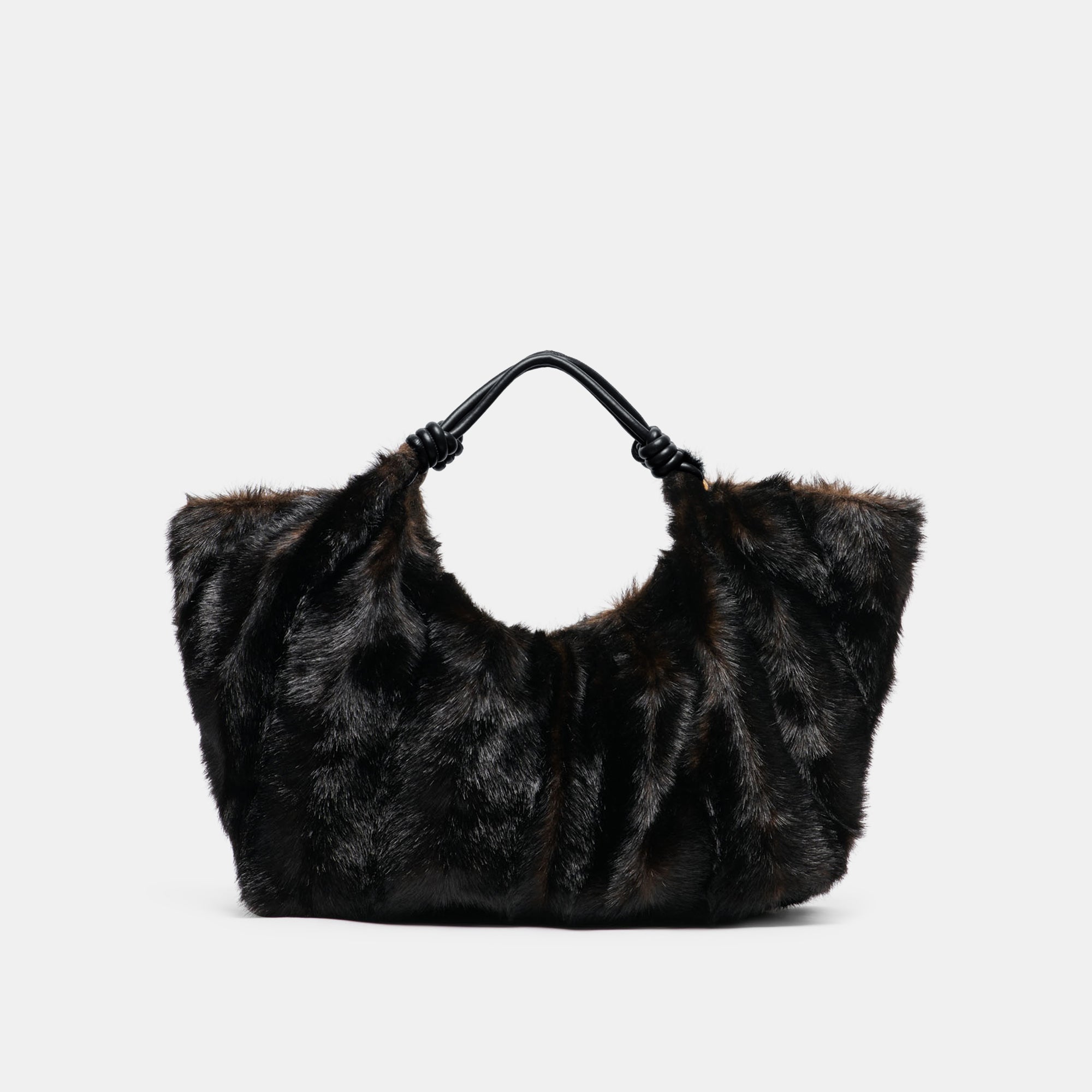 LILEE BLACK BROWN FAUX FUR