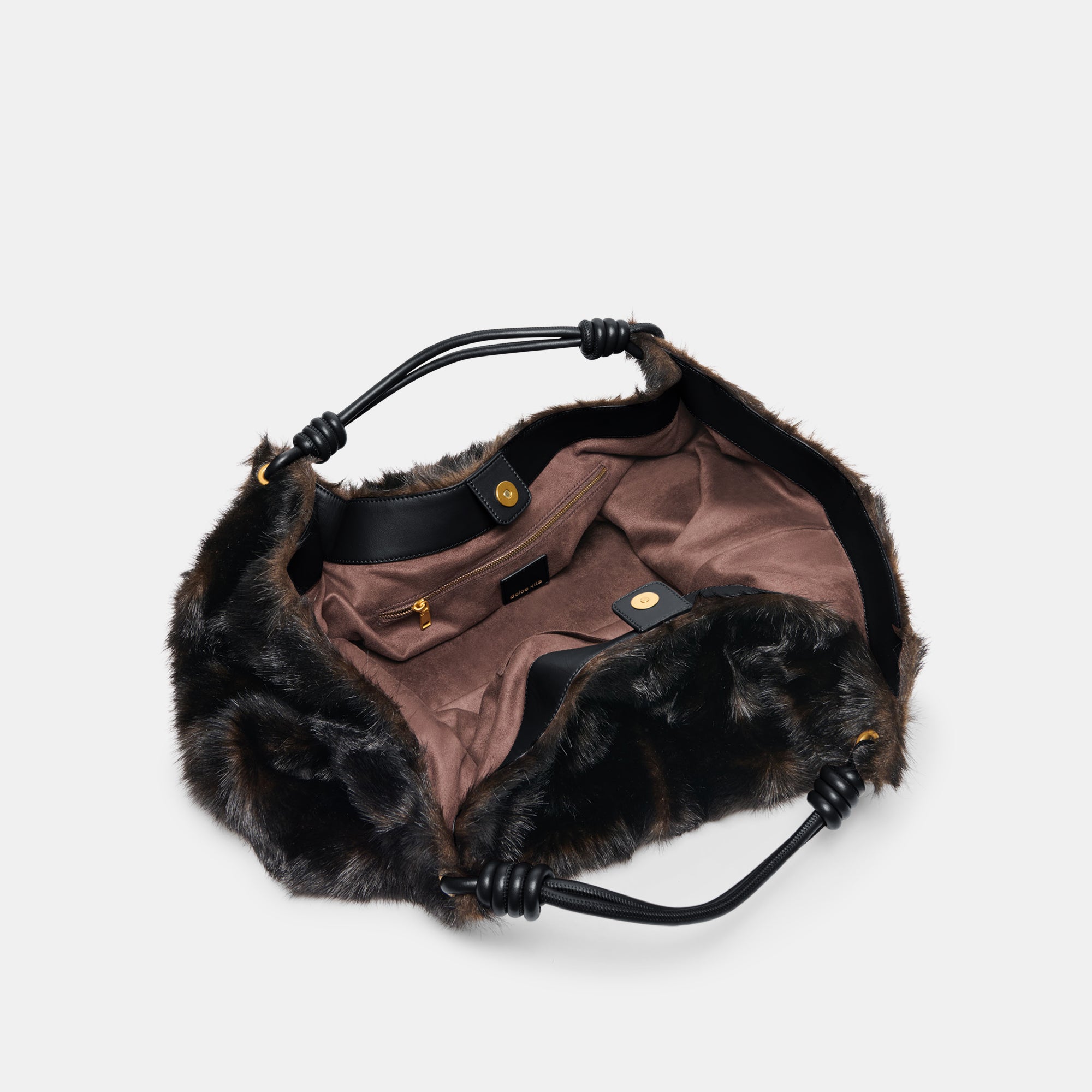 LILEE BLACK BROWN FAUX FUR - view 4