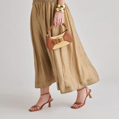 NUALA SADDLE MULTI RAFFIA