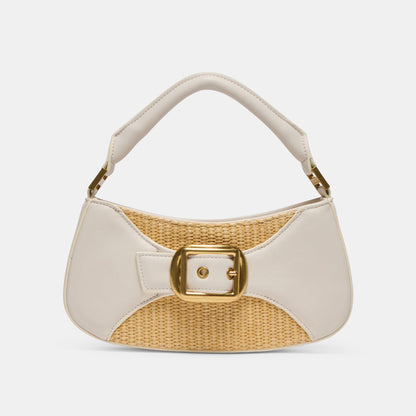 NUALA WHITE MULTI RAFFIA
