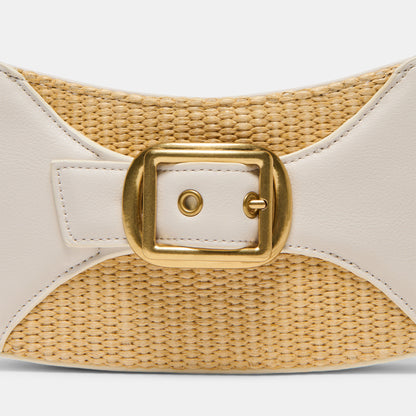 NUALA WHITE MULTI RAFFIA