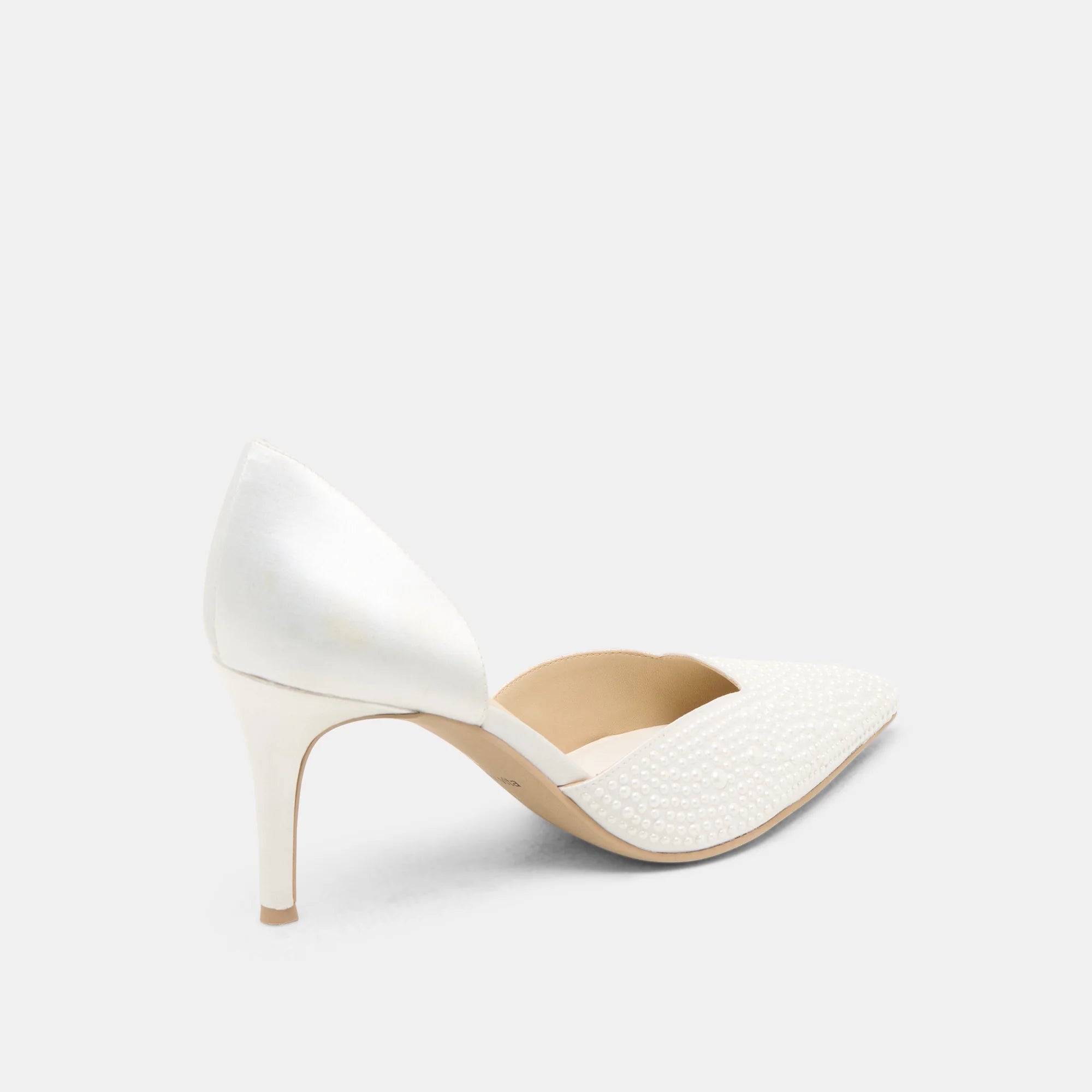 ELOY PEARL WHITE SATIN