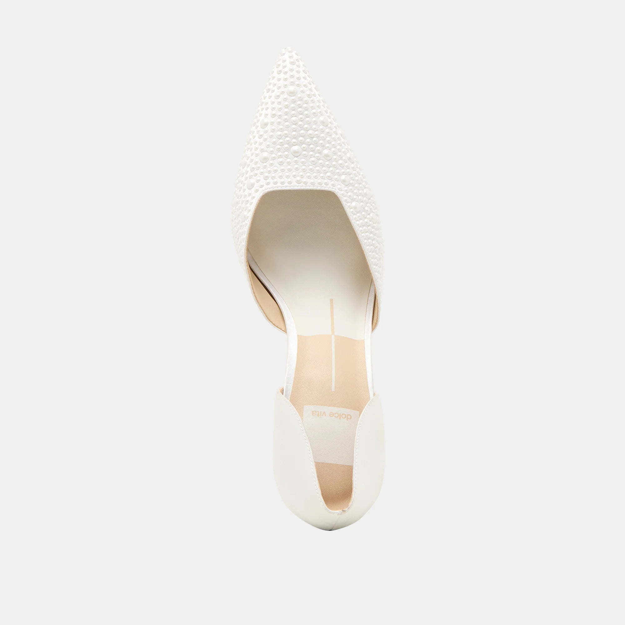 ELOY PEARL WHITE SATIN