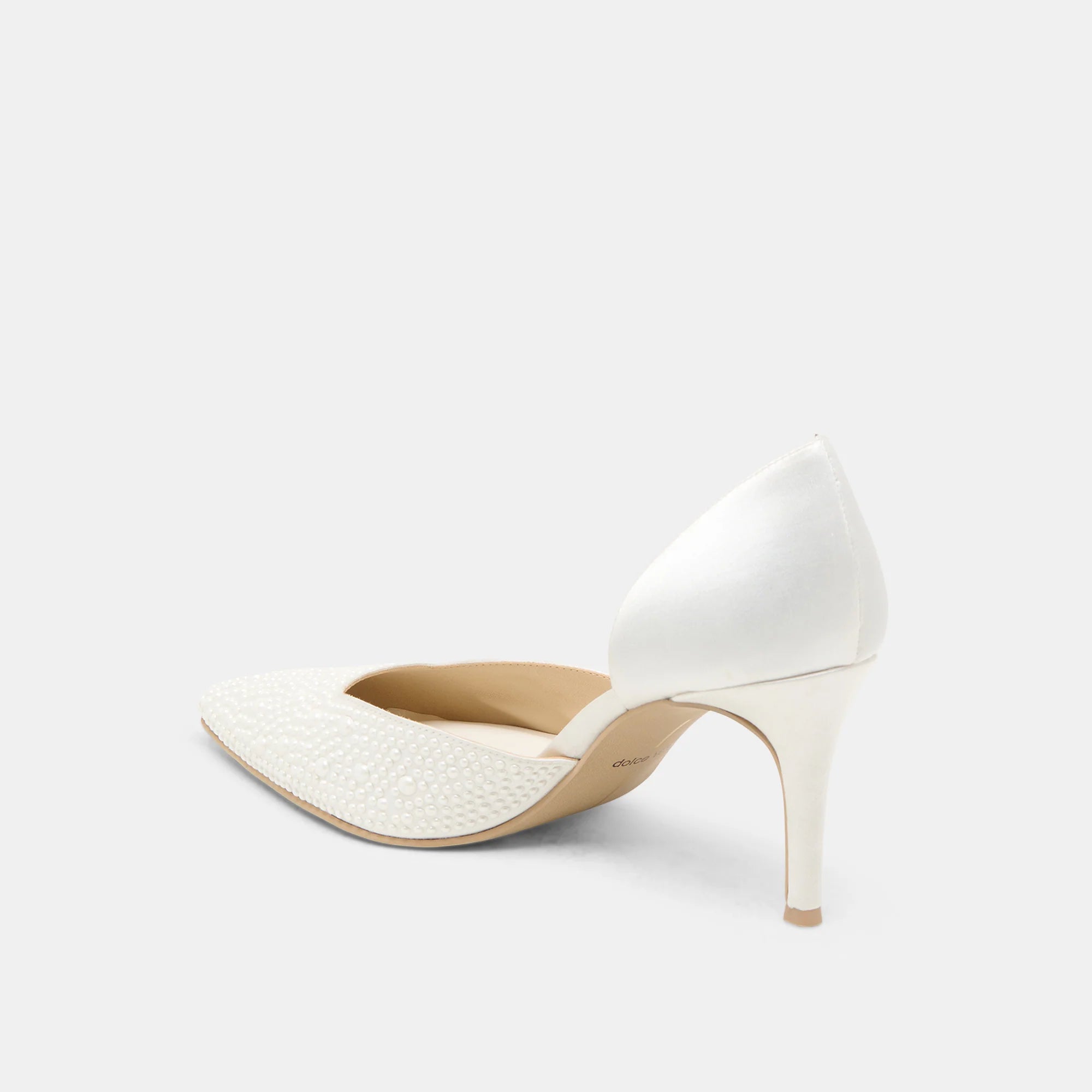 ELOY PEARL WHITE SATIN