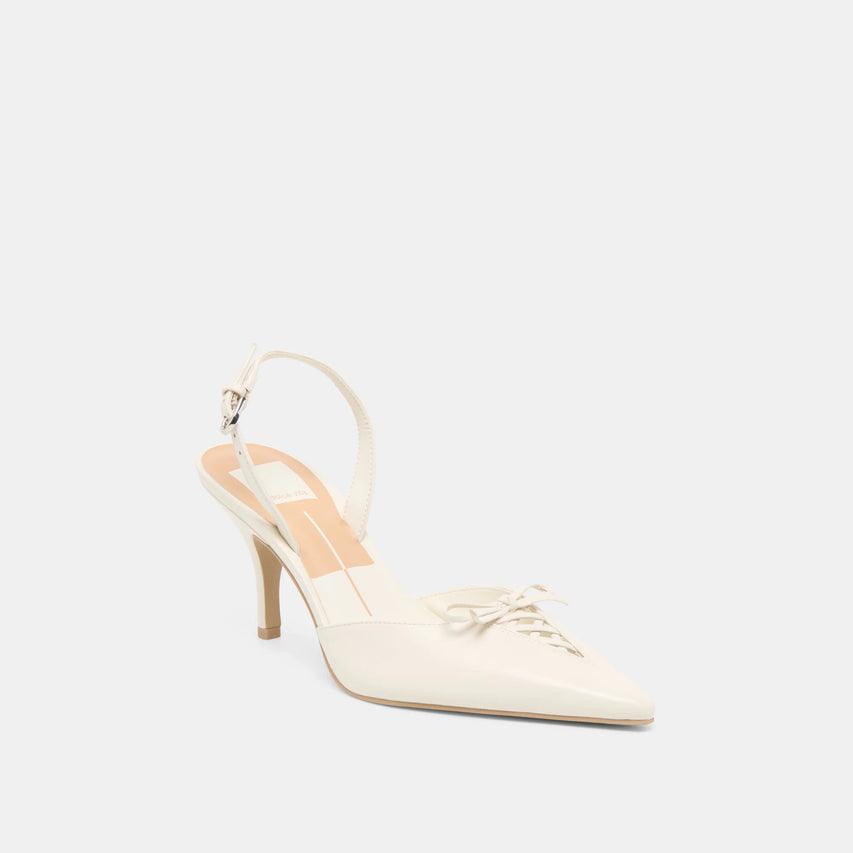 HAMYA CUIR BLANC