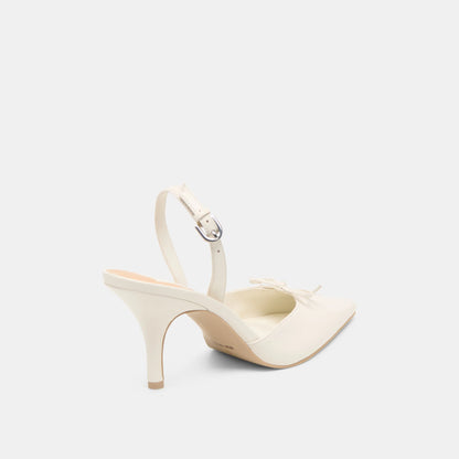 HAMYA CUIR BLANC