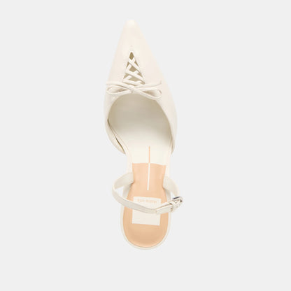 HAMYA CUIR BLANC