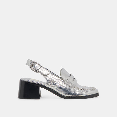 DOLCEVITA HARDI HIGH SILVER DISTRESSED Flats + Loafers
