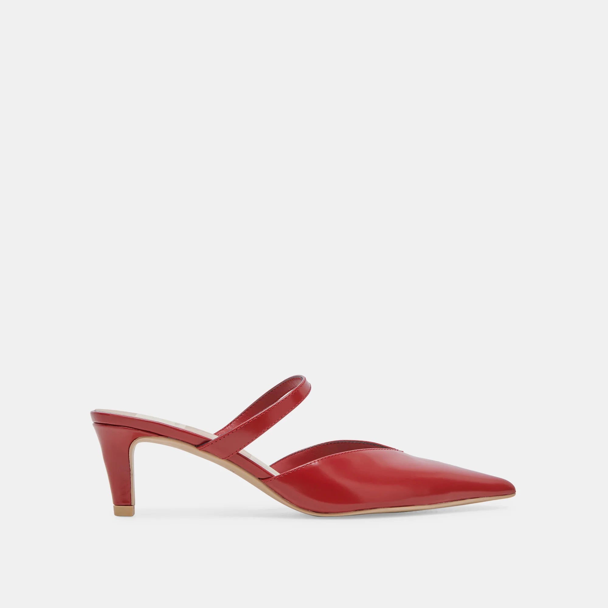 KANIKA MID RED CRINKLE PATENT