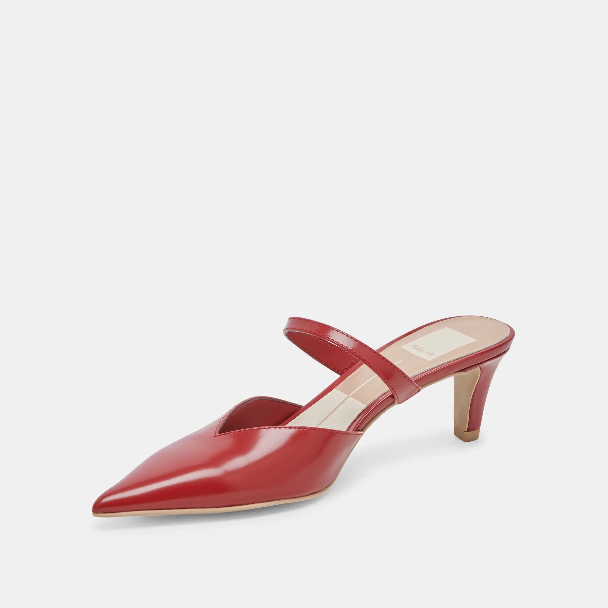 KANIKA MID RED CRINKLE PATENT