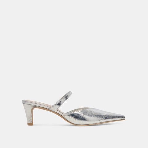 DOLCEVITA KANIKA MID SILVER DISTRESSED Mules & Clogs