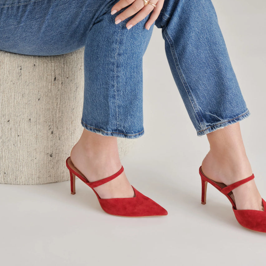 KANIKA CRIMSON SUEDE