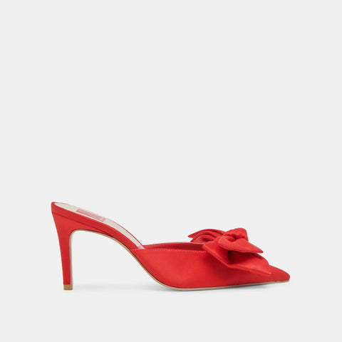 DOLCEVITA KAYLI RED SATIN All Sandals & Heels