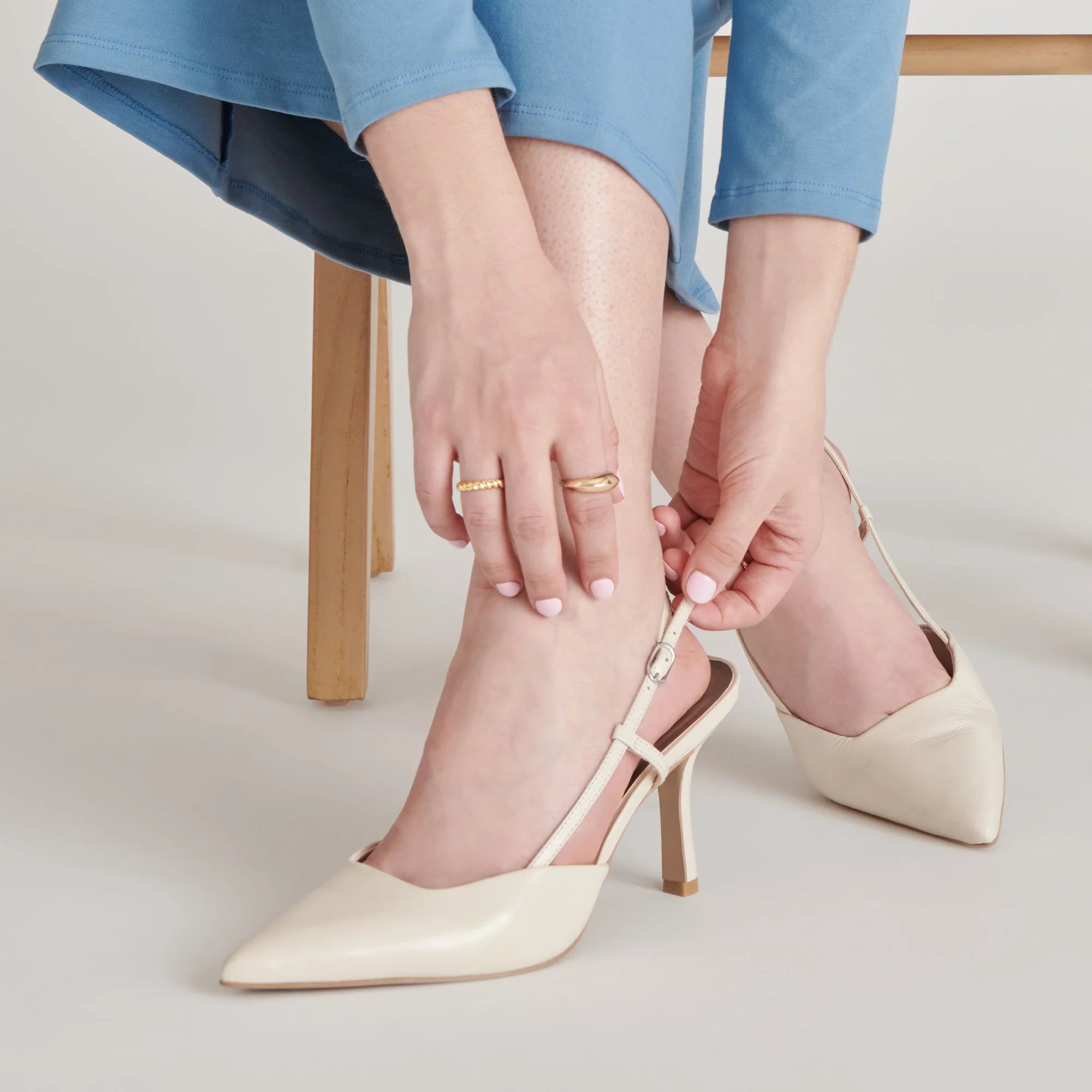 KIM IVORY CRINKLE PATENT