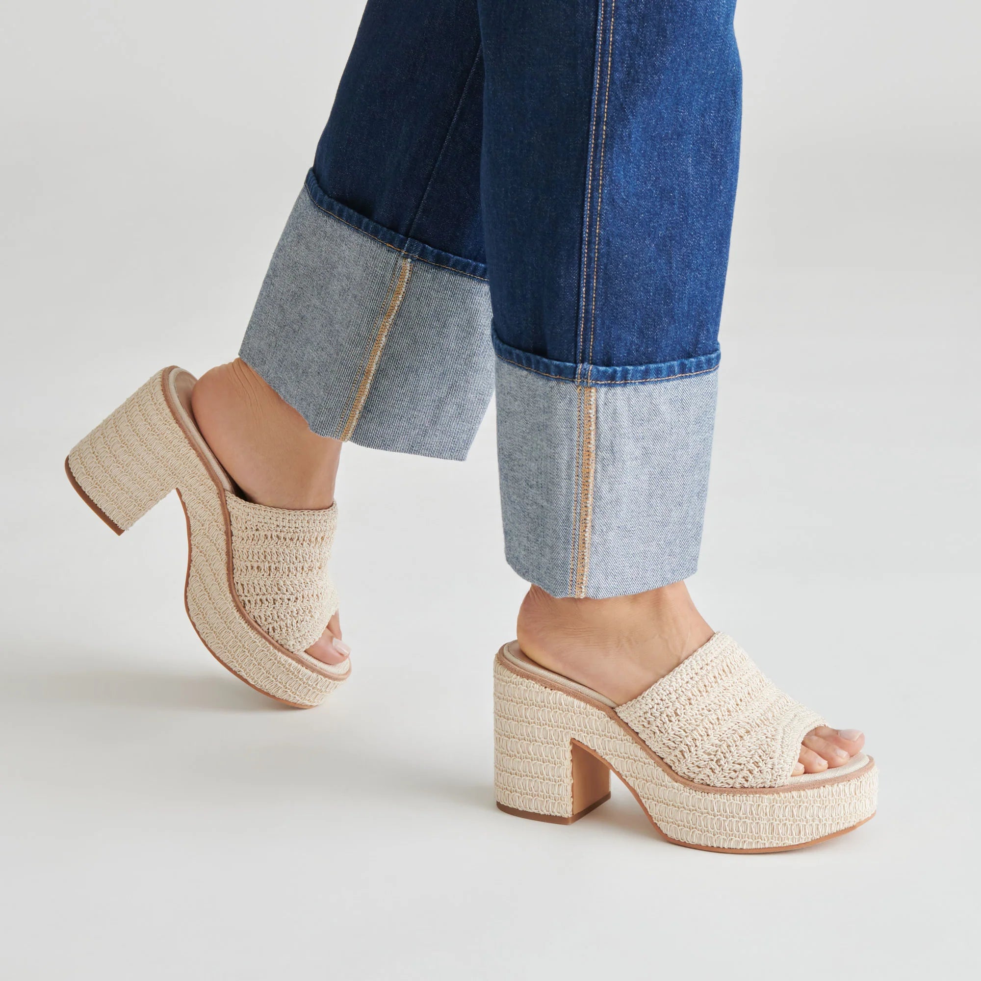 Dolce vita cork wedge sandals discount