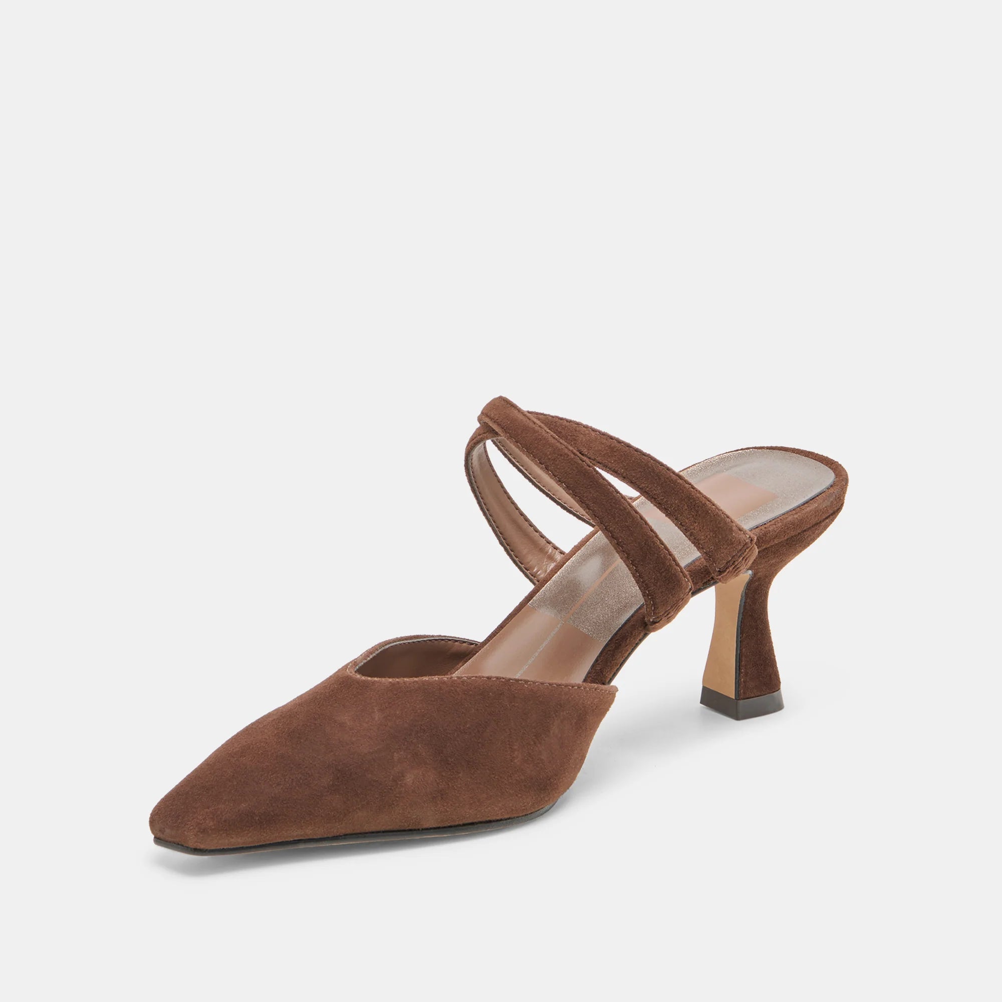 LINORE DARK BROWN SUEDE