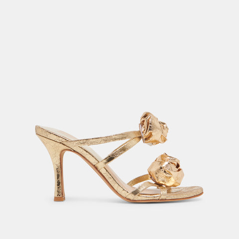 DOLCEVITA LINZEY GOLD SATIN All Sandals & Heels