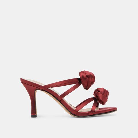 DOLCEVITA LINZEY WINE SATIN All Sandals & Heels