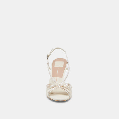 LONNY PEARL BLANC SATINÉ