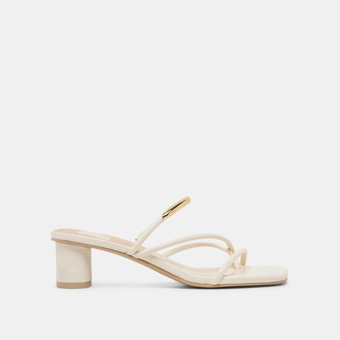 DOLCEVITA NAIRA OFF WHITE LEATHER All Sandals & Heels