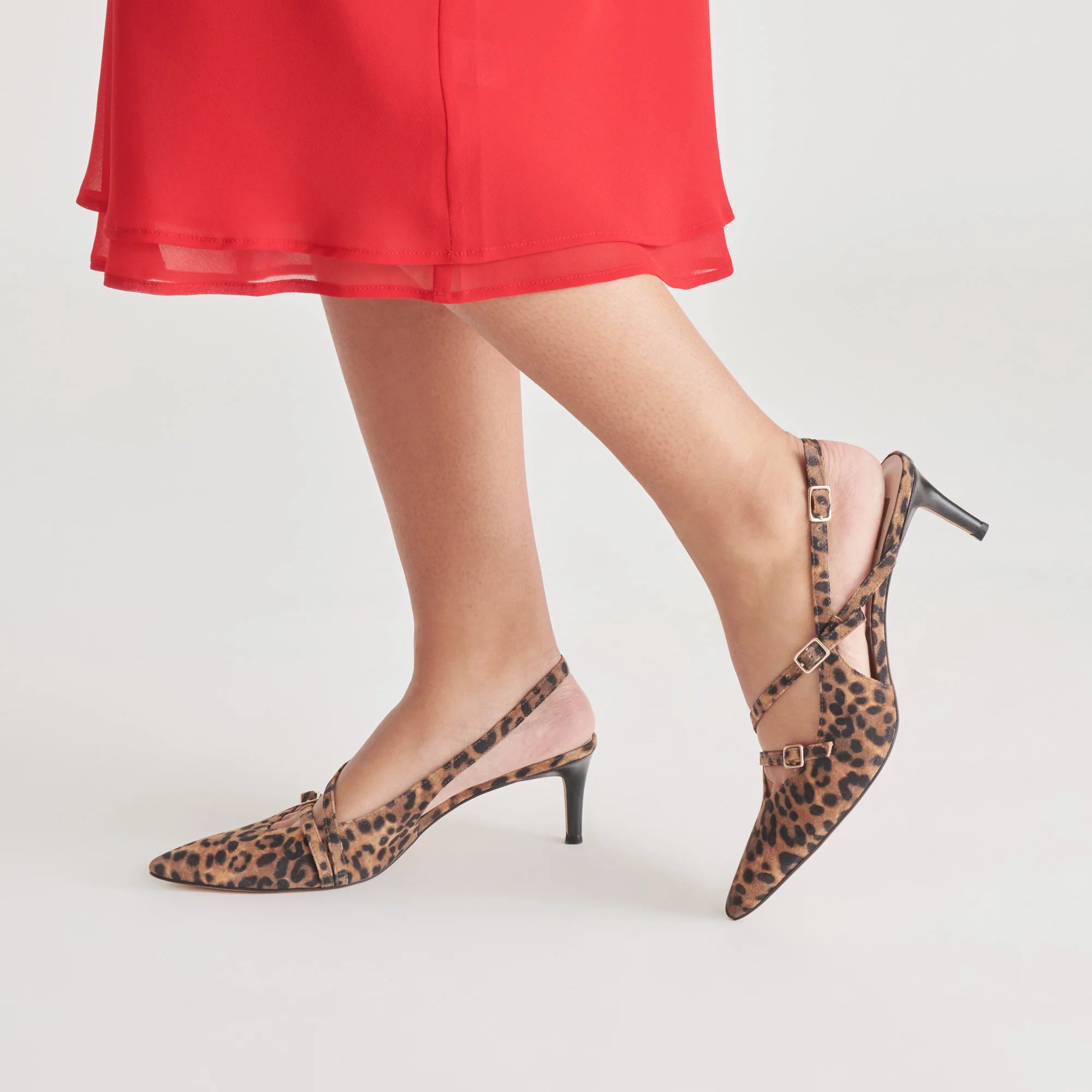 PAMLA MID LEOPARD SUEDE