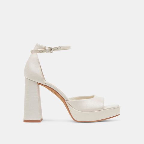 DOLCEVITA PANDRO WHITE SATIN All Sandals & Heels