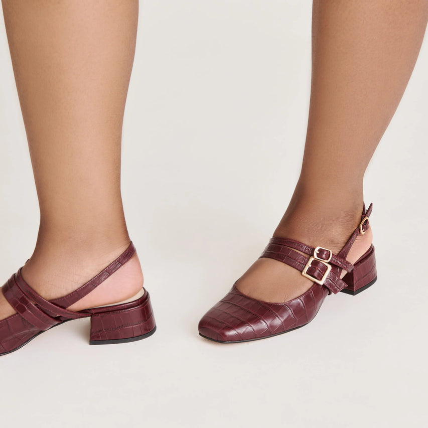 PATZY OXBLOOD LEATHER