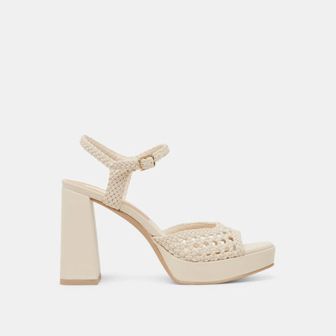 DOLCEVITA PEYTEN CREME WOVEN RAFFIA All Sandals & Heels