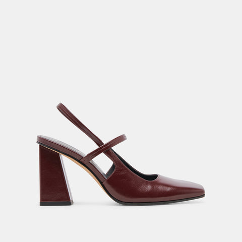 DOLCEVITA SOYER BURGUNDY PATENT Red