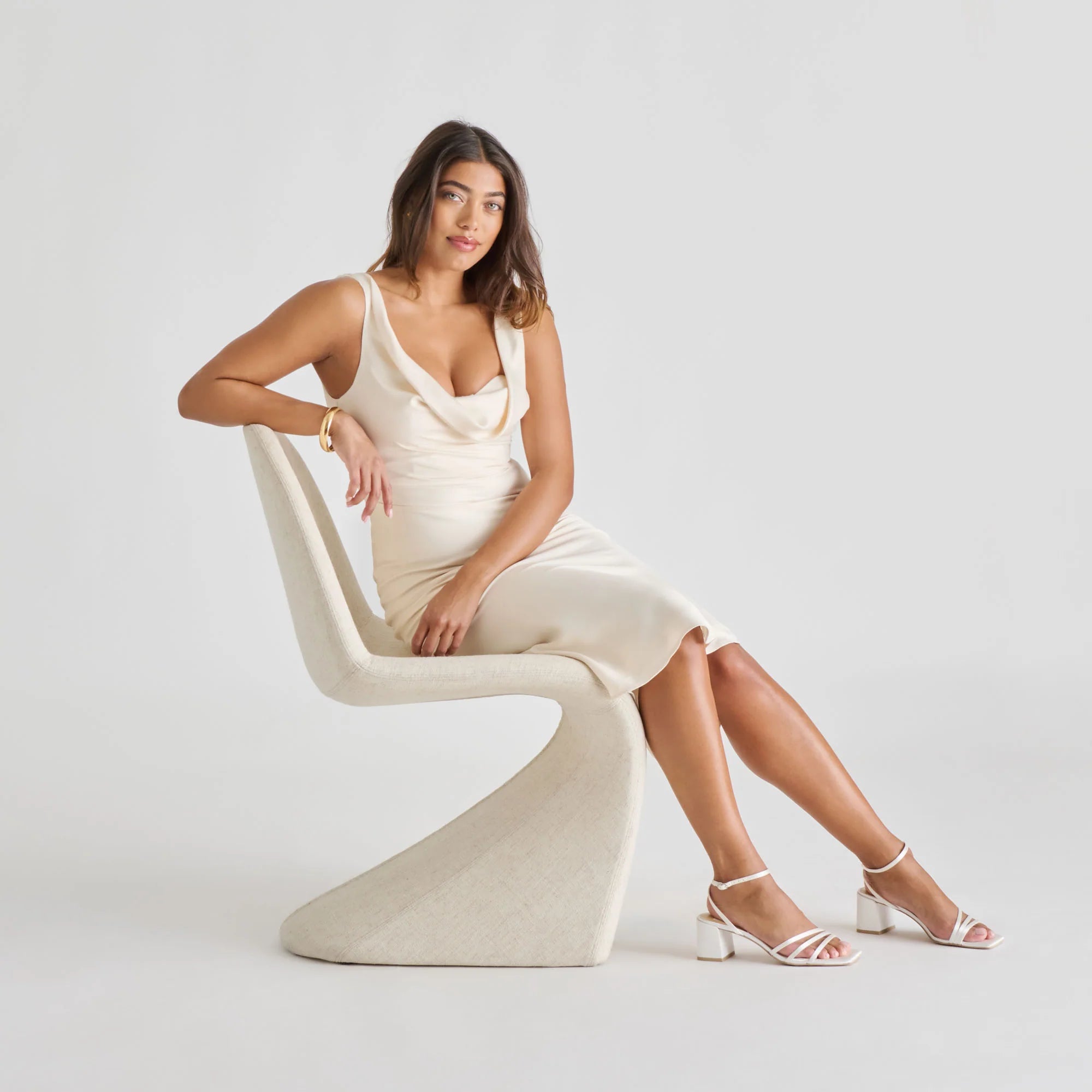 YSABEL TRUE WHITE SATIN - view 4