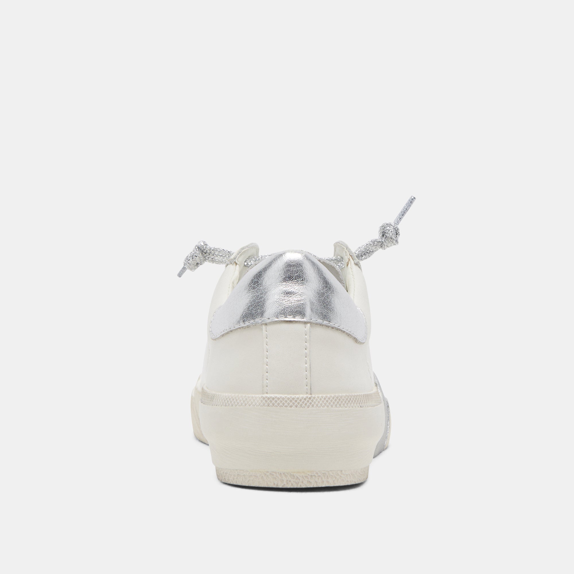 ZINA WHITE/SILVER LEATHER