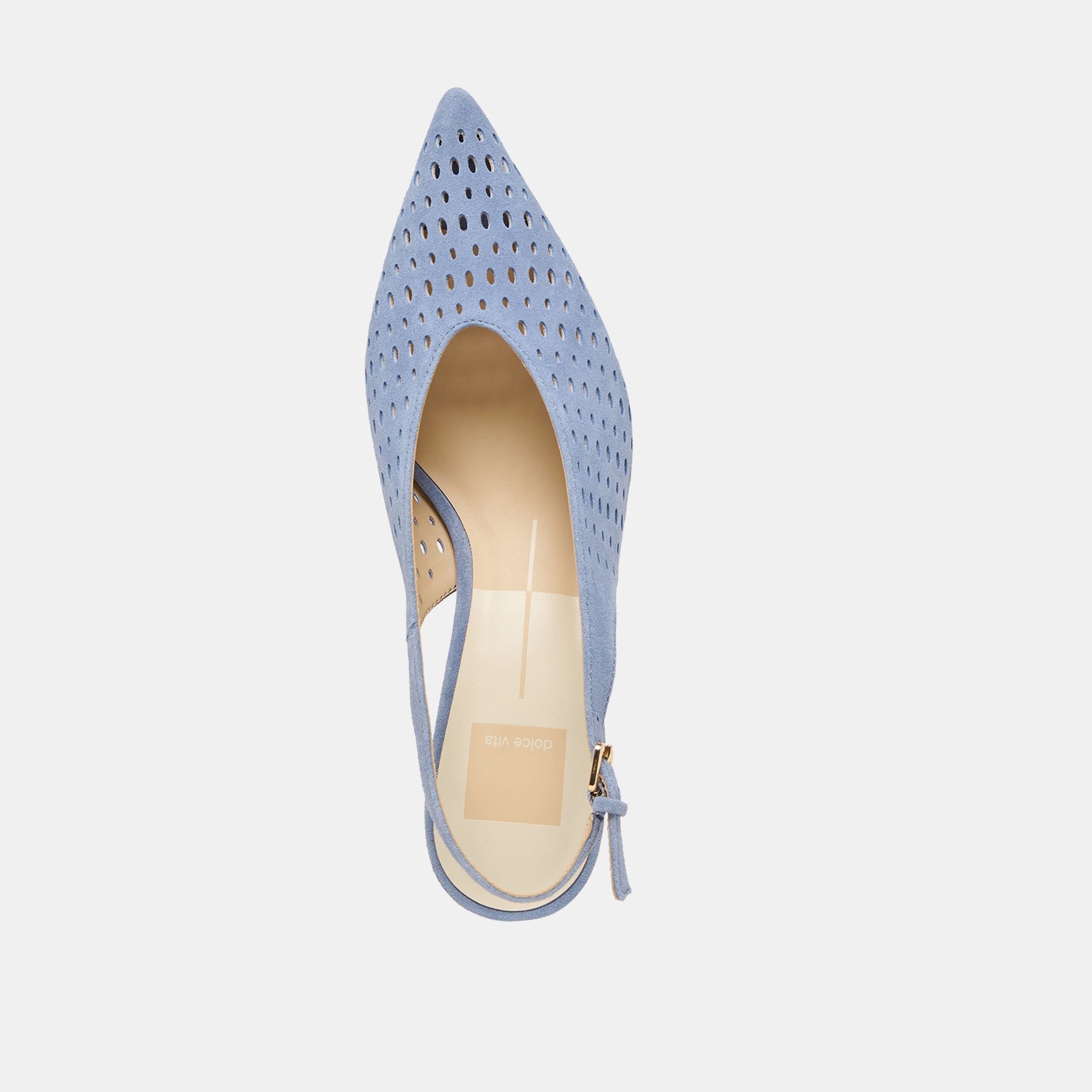ALENNA PERF PERIWINKLE SUEDE - view 8