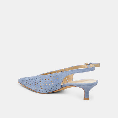 ALENNA PERF PERIWINKLE SUEDE