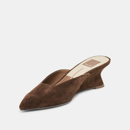 CAMY DARK BROWN SUEDE