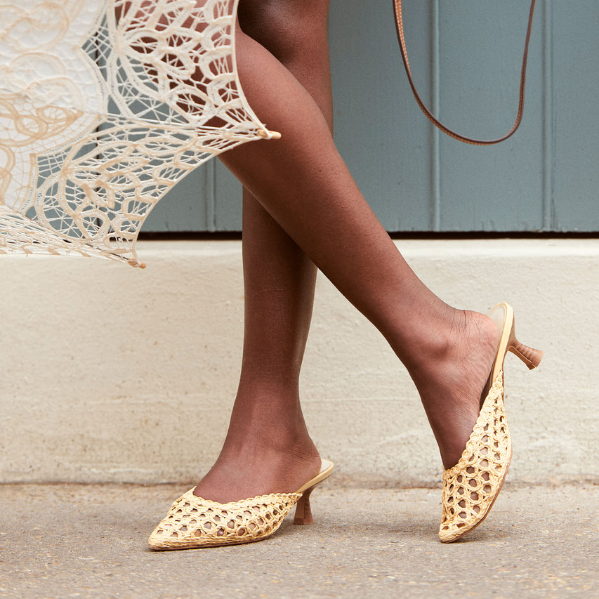 CLEO LOOP RAFFIA NATUREL