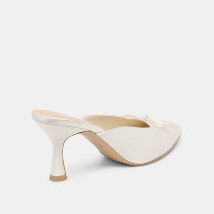 CLEO HIGH OFF WHITE SATIN