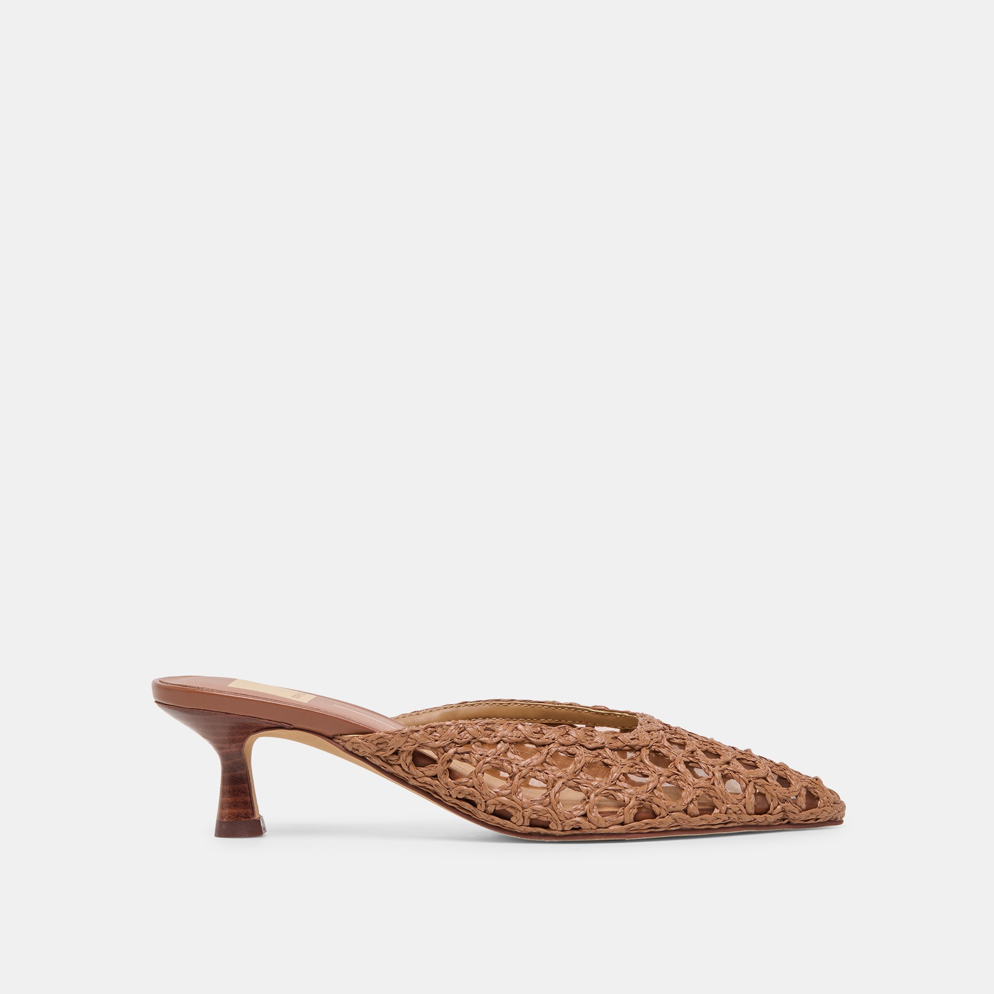 CLEO LOOP MID BROWN RAFFIA