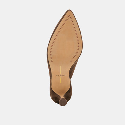 CLEO DARK BROWN SUEDE