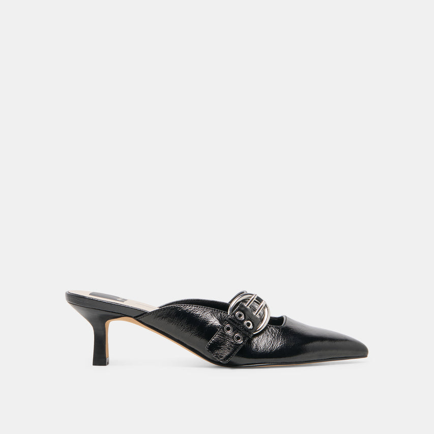 CYRAH BLACK LEATHER